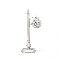 Old Modern Handicrafts Decorative Brass / Aluminium Lamp Post Clock One Sided   